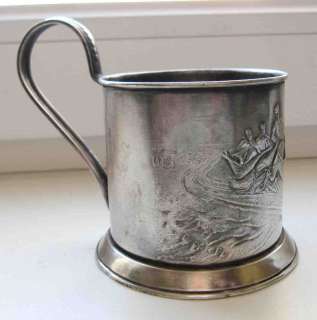 Russian Tea glass holder PODSTAKANNIK troika of horses  