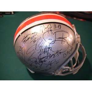  Ohio State Buckeyes Team Signed Autographed Full Size Helmet Tressel 