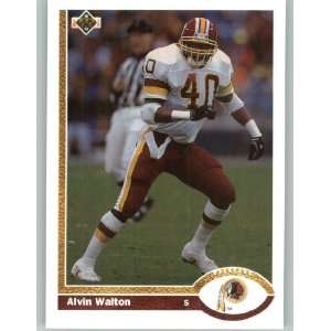  1991 Upper Deck #417 Alvin Walton   Washington Redskins 