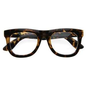 Thick Rimmed Frame Plastic Nerd Geek Wayfarers UV400 Glasses  