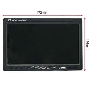 inch LCD Video Input Car RearView Front Monitor DVD HD wide Screen 