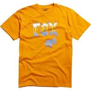  Fox Racing Fairgrounds T Shirt   Small/Day Glo Orange 