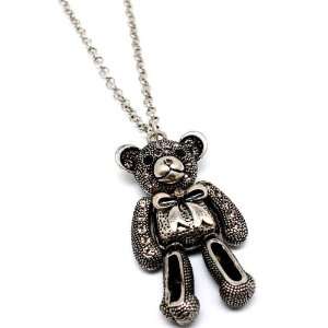  Best Friend Teddy Bear with Crystal accent Necklace 