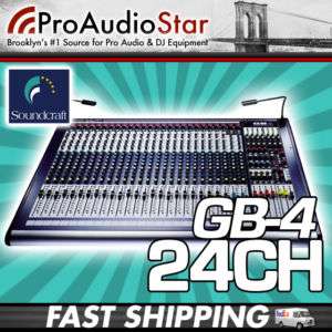 Soundcraft GB4 24 Mixer GB424 GB 4 Console   PROAUDIOSTAR  