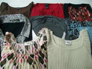 Plus Size LOT of 8 Womens Trendy Shirts Size 3XL 22/24 LANE BRYANT And 