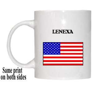  US Flag   Lenexa, Kansas (KS) Mug 