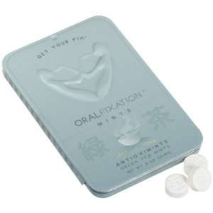 Oral Fixation Mints Antioximints, Green Tea, 0.8 Ounce Tins (Pack of 