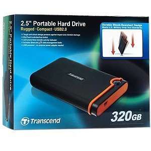 TRANSCEND STOREJET 25 MOBILE 320GB USB2.0 2.5 EXTERNAL HDD
