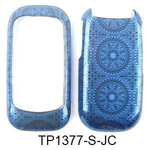  Trans. Design. Blue Circular Patterns Cell Phones 