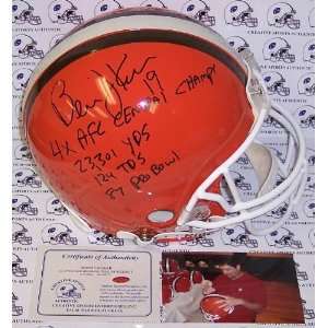  Bernie Kosar   Autographed Official Full Size NFL Helmet 