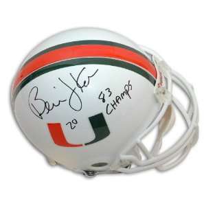  Bernie Kosar University of Miami Proline Helmet Inscribed 