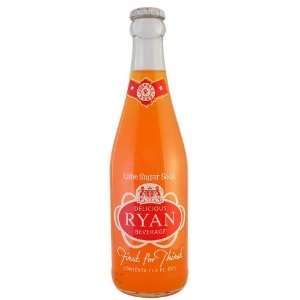 Johnnie Ryan 100% Pure Cane Sugar Orange Soda Pop 12oz.  