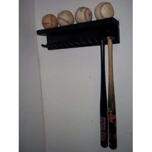  Wood Baseball Mini Bat Storage Rack up to 11 Mini Bats and 