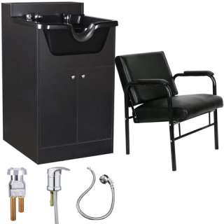 Beauty Salon Shampoo Bowl Cabinet Chair Package SU P5BK  