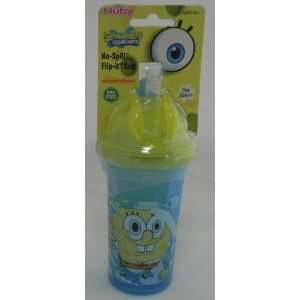  Nuby Spong Bob Square Pants Insulated Straw Cup 9 oz 