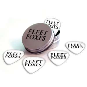  Fleet Foxes Logo Electric Guitar Picks X 5 (2 Sided Print 