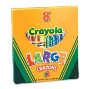  Crayola 52 0080 Crayon,Wax Color Assorted   8 / Box 
