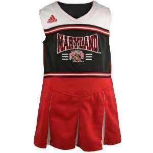 adidas Maryland Terrapins Youth Black Two Piece Cheerleader Dress (X 