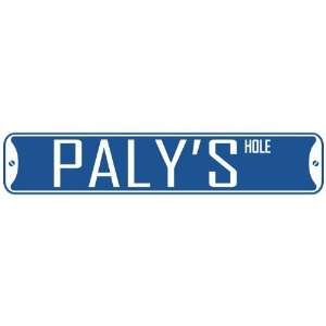   PALY HOLE  STREET SIGN