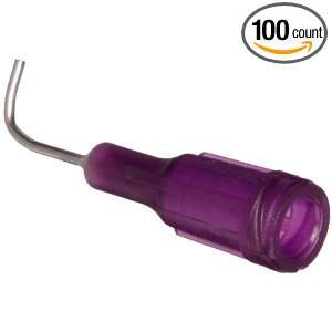 Stainless Steel Blunt Needle with 21 Gauge 90 Degree Purple Luer 