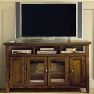  Rockport 62 TV Stand in Distressed Saddle Brown
