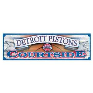  Detroit Pistons 9x30 Wood Sign