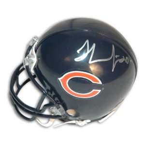    Autographed Thomas Jones Chicago Bears Mini Helmet 