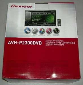 PIONEER AVH P2300DVD P2300DVD 5.8 TOUCHSCREEN MONITOR DVD RECEIVER 