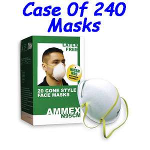   M95 Disposable Particulate Respirator Swine Avian Flu Masks 240  