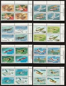 CANADIAN STAMPS / AVIATION AIRPLANES / MNH** UR PB SET  