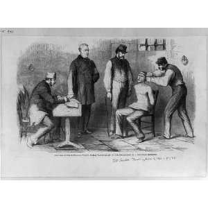  Torture in the Monreale Prison,Sicily,tourniquet,1860 