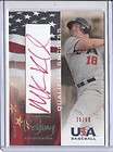 2006 2007 USA MIKE KINKADE Bound for Beijing Red SP Auto #d/50 LA 