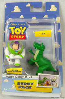 NEW Toy Story Buzz Lightyear and Rex Buddy Pack Figures  
