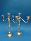 2x TOWLE STERLING SILVER CANDLE HOLDER CANDELABRA #735