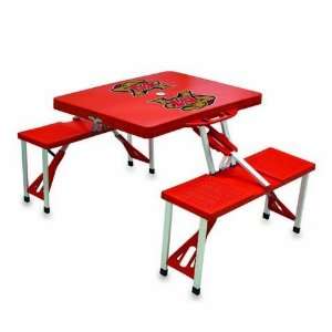 University of   Folding picnic table with four seats (maximum weight 