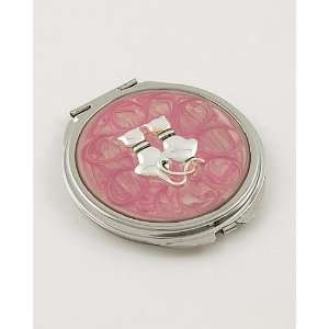  Pink Silver Cats Compact Handbag Make Up Magnified Mirror Beauty