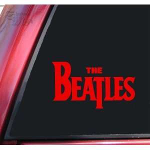  The Beatles Vinyl Decal Sticker   Red Automotive