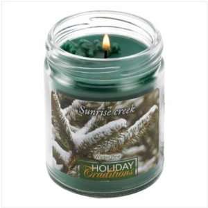  Snowy Winter Pine Scented Holiday Xmas Soy Wax Candle