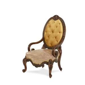  Chateau Beauvais Leather Fabric Wood Chair