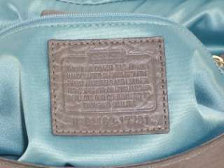   Ash Gray Flagship Buffalo Leather Dowel Flap Satchel Handbag  