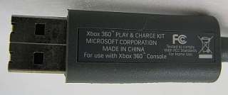 Microsoft Xbox 360 Charger Cable White w/sticker AS IS  