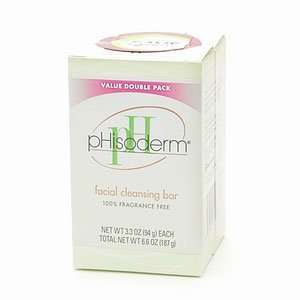  PHISODERM FACIAL CLEANSING BAR Unscented 2PK Health 