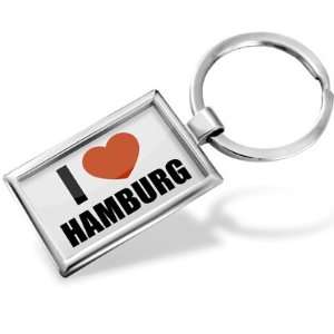  Keychain I Love Hamburg   Hand Made, Key chain ring 