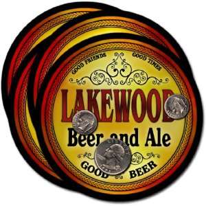  Lakewood , CO Beer & Ale Coasters   4pk 