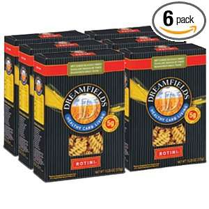 Dreamfields Pasta Healthy Carb Living, Rotini, 13.25 Ounce Boxes (Pack 