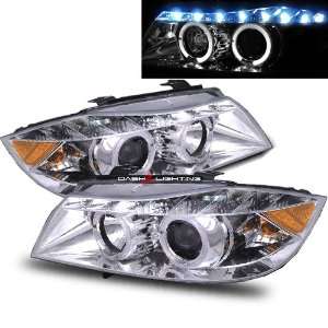  06 08 BMW E90 3 Series Halo LED Projector Headlights 