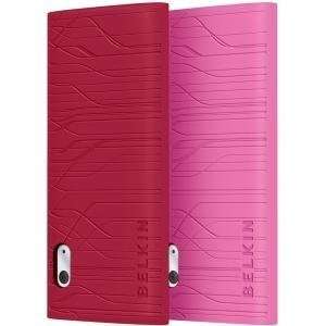  Belkin Red & Pink Grip Silicone Case for iPod nano 5G  
