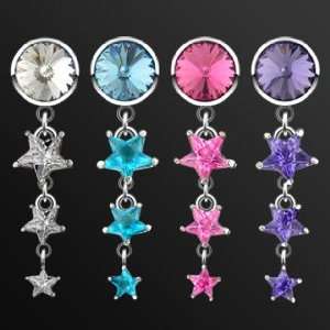  Non Piercing Belly Button Ring Surgical Steel Top Part 