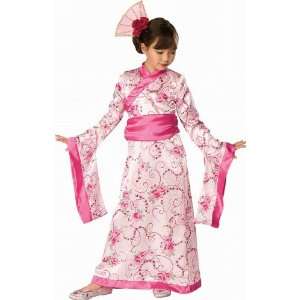  Asian Pink Princess Child Costume Size Geesha Girl Toys 