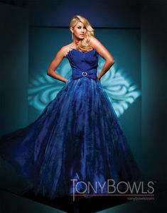 Tony Bowls 111731 Royal Blue Pageant Gala Gown 0  